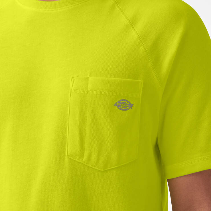 Cooling Short Sleeve Pocket T-Shirt - Bright Yellow (BWD) image number 11