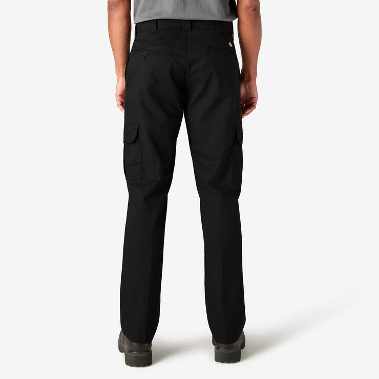 Pantalon cargo de coupe standard en tissu FLEX - Black (BK) numéro de l’image 2