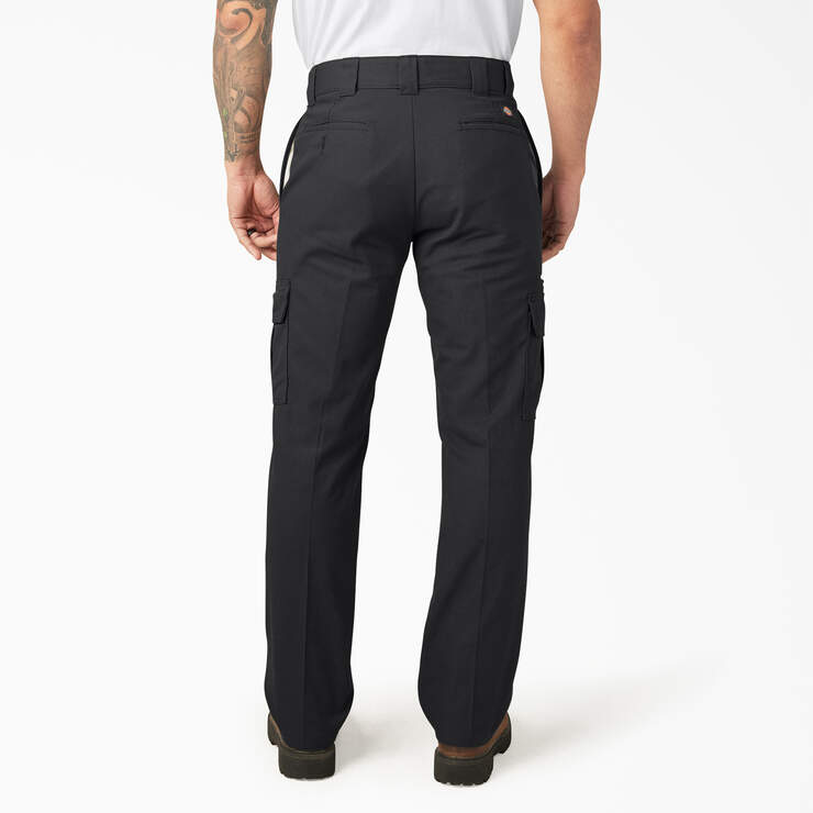 Pantalon cargo de coupe standard en tissu FLEX - Black (BK) numéro de l’image 2