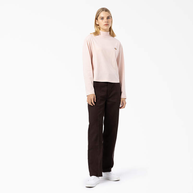 Women's Mapleton High Neck Long Sleeve T-Shirt - Light Pink (BPI) image number 5