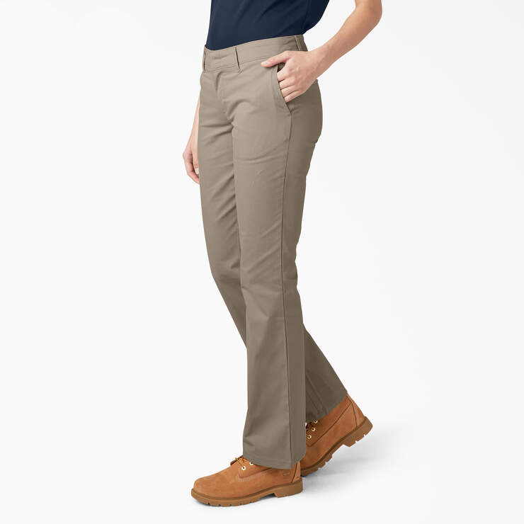 Pantalon de coupe ajustée à jambe semi-évasée FLEX pour femmes - Desert Sand (DS) numéro de l’image 3