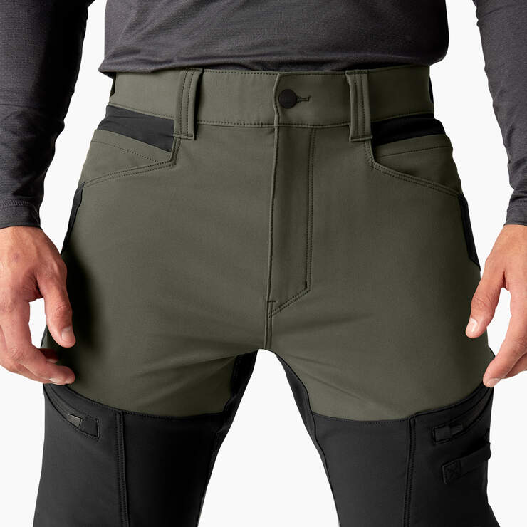 Pantalon ajusté à jambe fuselée et genou renforcé en tissu souple FLEX - Moss/Black (CMB) numéro de l’image 5