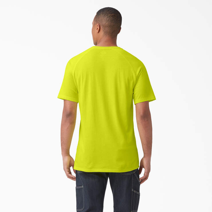 Cooling Short Sleeve Pocket T-Shirt - Bright Yellow (BWD) image number 2