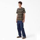 Dickies Skateboarding Striped T-Shirt - Black/Moss Stripe &#40;B2S&#41;