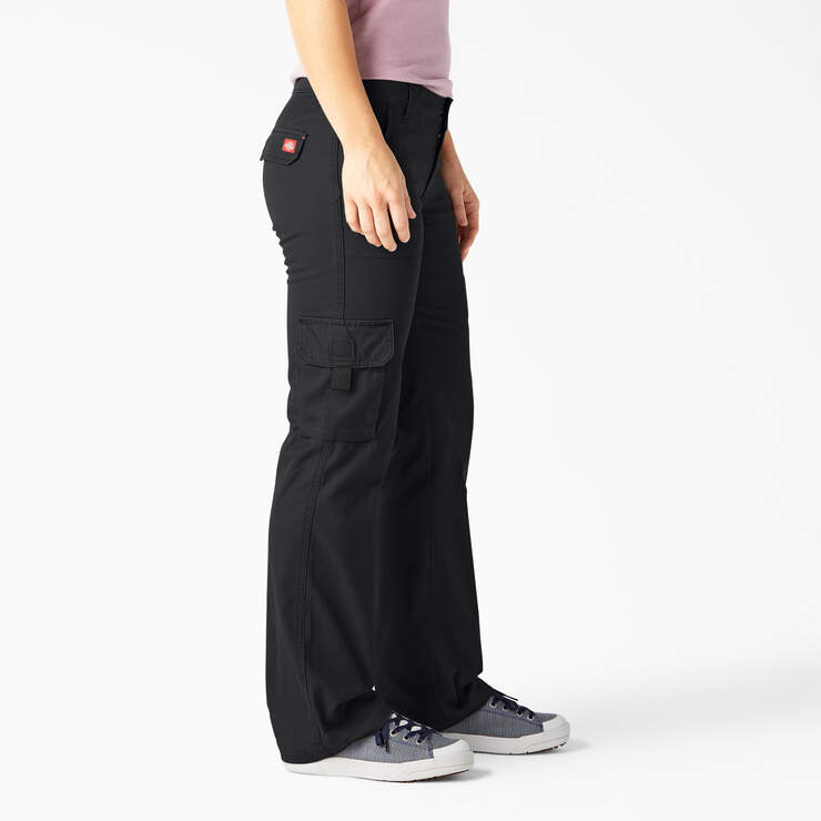 Pantalon cargo décontracté pour femmes - Rinsed Black (RBK) numéro de l’image 4
