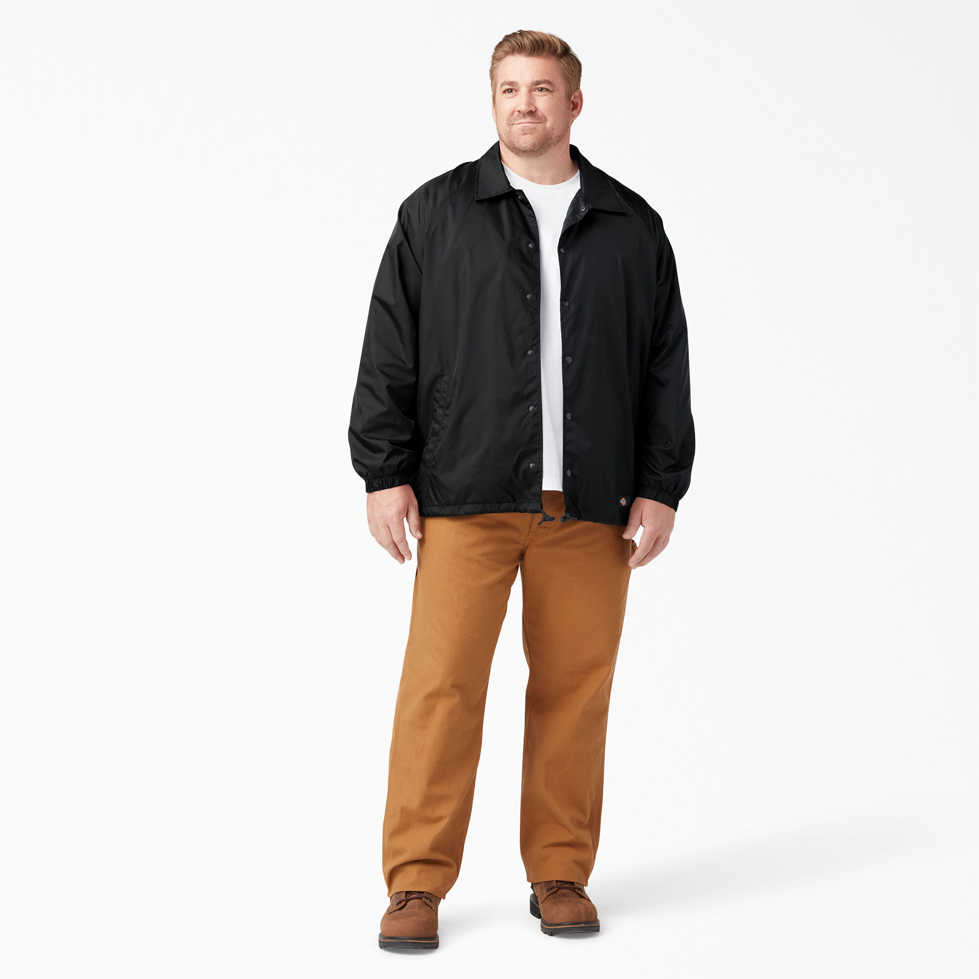 Snap Front Nylon Jacket for Men Dickies Canada Dickies Canada