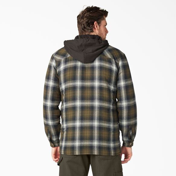 Flannel Shirt Jacket with DWR - Dark Olive/Black Plaid &#40;A2A&#41;
