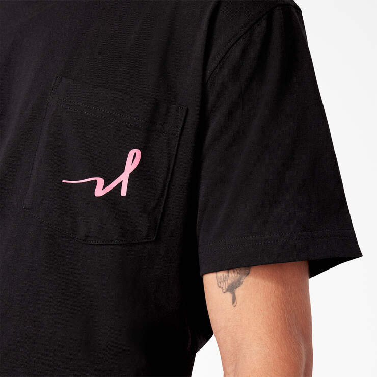 T-shirt épais Sensibilisation au cancer du sein - Black (KBK) numéro de l’image 12