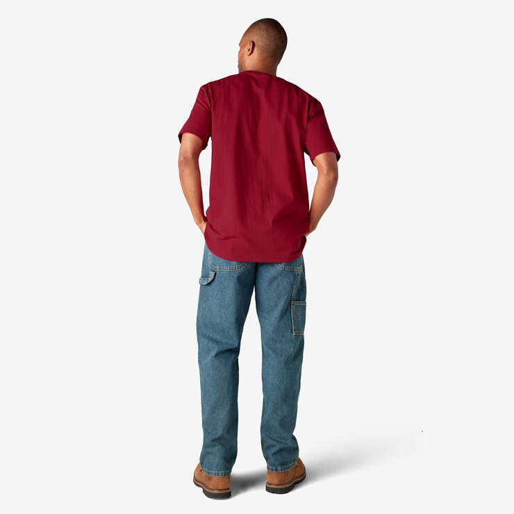 T-shirt épais à manches courtes et à poche - English Red (ER) numéro de l’image 10