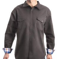 Long Sleeve Woven Shirt - Charcoal Gray (CH)