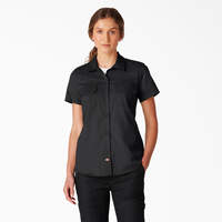 Women’s FLEX Short Sleeve Work Shirt - Black (BK)