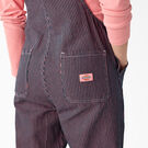 Women&rsquo;s Regular Fit Hickory Stripe Bib Overalls - Pink/Navy Hickory Stripe &#40;KRS&#41;