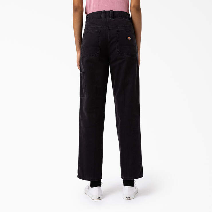Pantalon en coutil de coupe standard pour femmes - Stonewashed Black (SBK) numéro de l’image 2