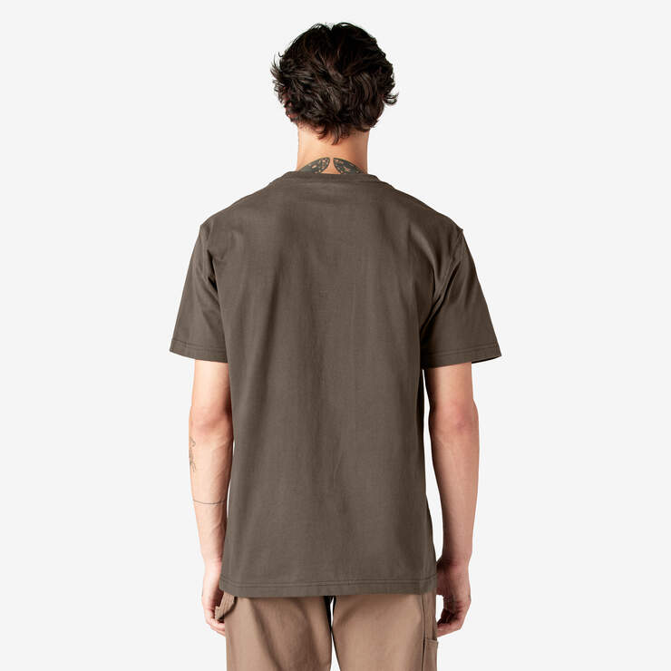 T-shirt épais à manches courtes et à poche - Chocolate Brown (CB) numéro de l’image 2