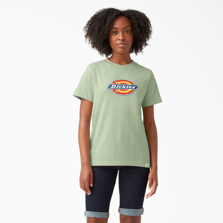 T-shirt avec logo pour femmes - Celadon Green &#40;C2G&#41;