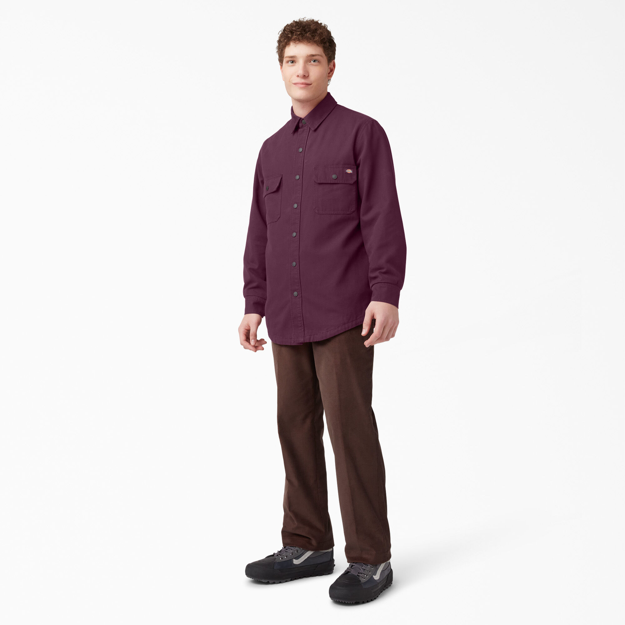 Long Sleeve Flannel Lined Duck Shirt