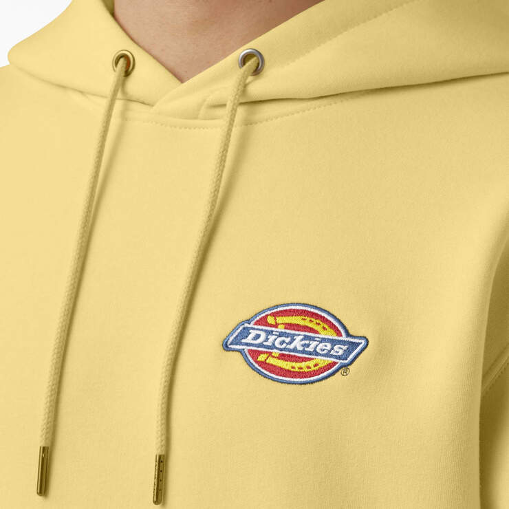 Fleece Embroidered Chest Logo Hoodie - Pale Banana (P2B) image number 5