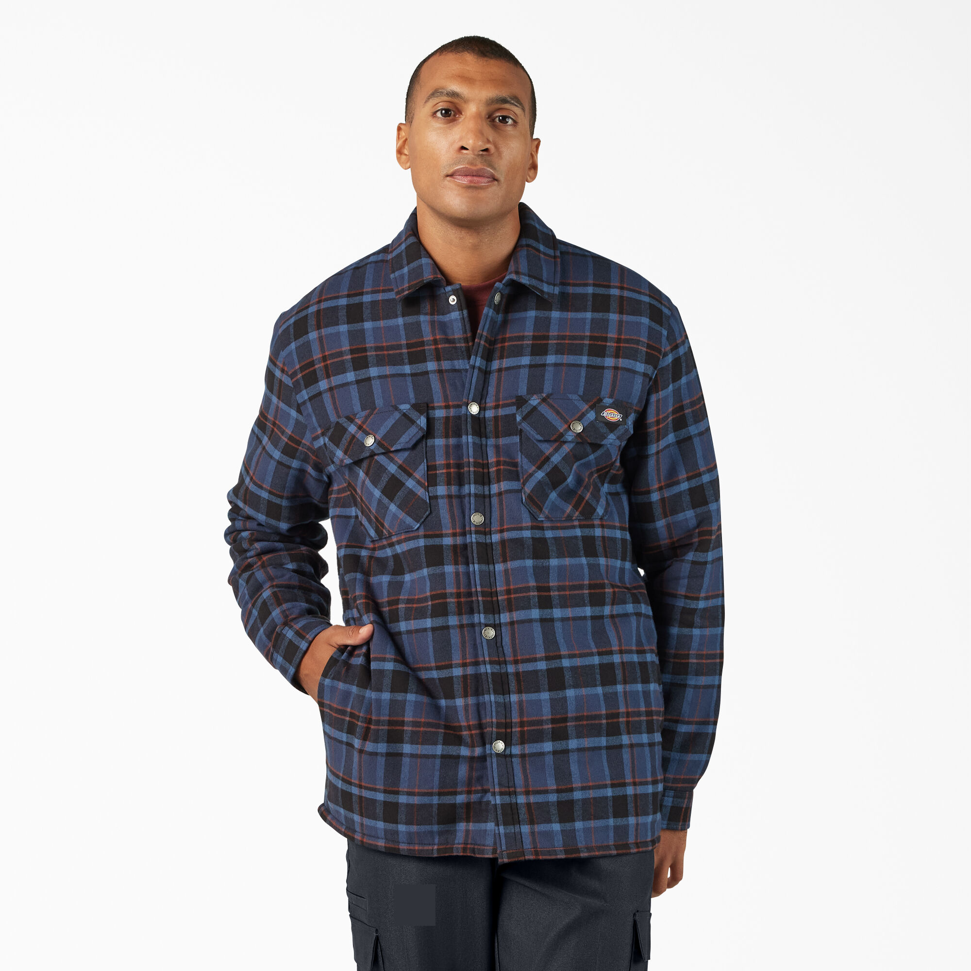 CQR Men's Plaid Flannel Shirt Jacket, Long Sleeve Soft Warm