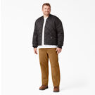 Pantalon menuisier de coupe d&eacute;contract&eacute;e en coutil &eacute;pais - Rinsed Brown Duck &#40;RBD&#41;