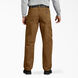 Jeans menuisier &agrave; jambe droite et coupe d&eacute;contract&eacute;e en coutil bross&eacute; - Brown Duck &#40;RBD&#41;