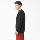 Fleece Embroidered Chest Logo Sweatshirt - Black &#40;KBK&#41;