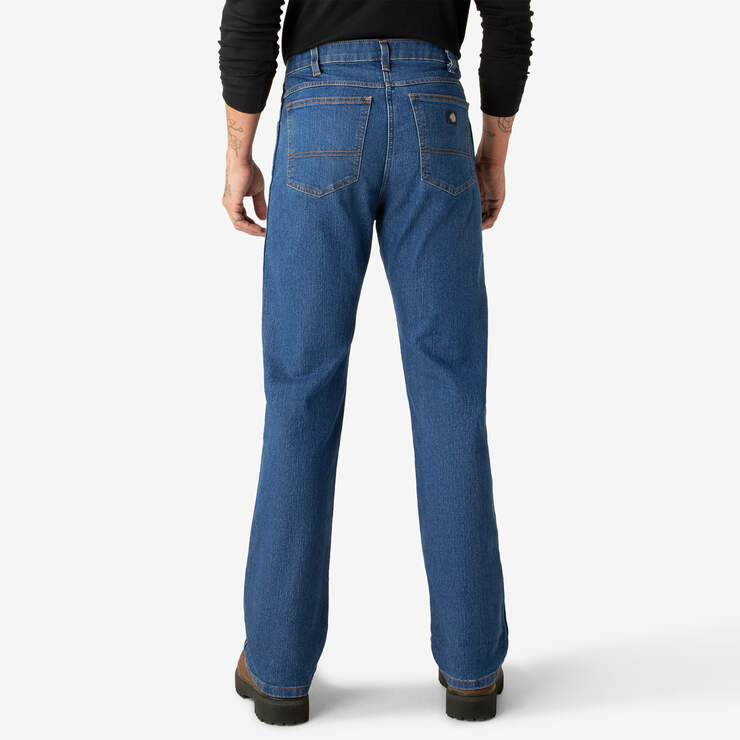 Jeans de coupe standard à ceinture adaptable FLEX - Stonewashed Indigo Blue (SNB) numéro de l’image 2