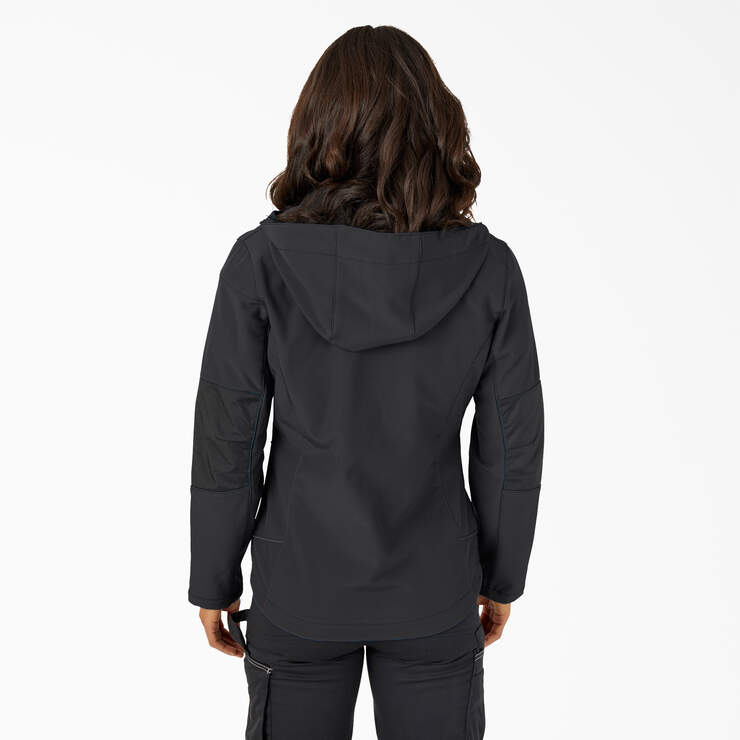Women's Performance Workwear Softshell Jacket - Black (BK) image number 2