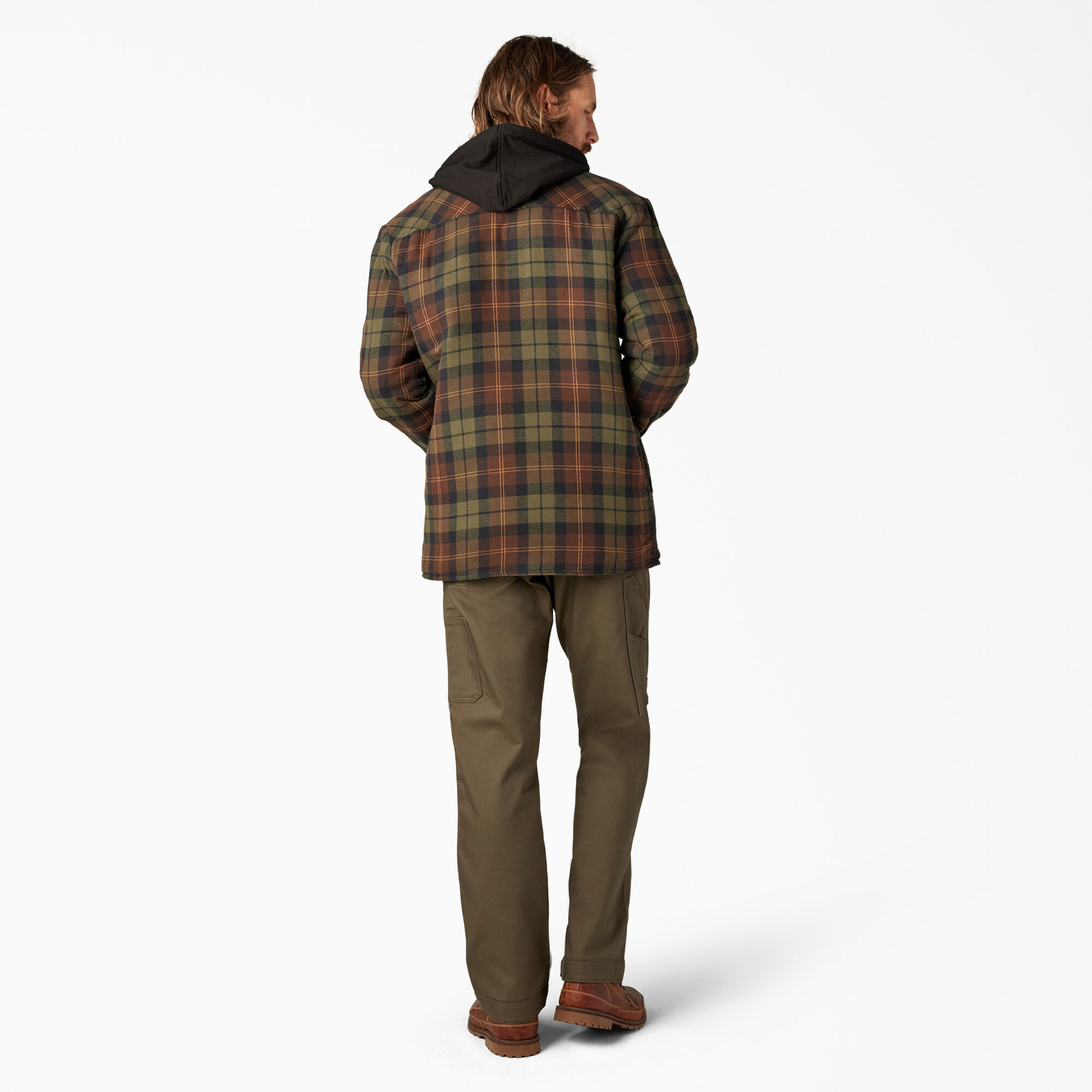 Flannel Hooded Shirt Jacket Men s Outerwear Dickies Canada