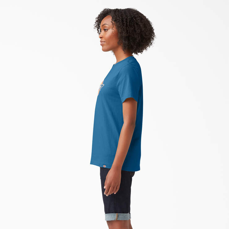 T-shirt avec logo pour femmes - Vallarta Blue (V2B) numéro de l’image 3