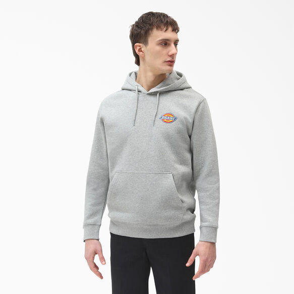 Fleece Embroidered Chest Logo Hoodie - Heather Gray &#40;HG&#41;
