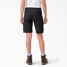 Women&#39;s Relaxed Fit Ripstop Cargo Shorts, 9&quot; - Black &#40;BKX&#41;
