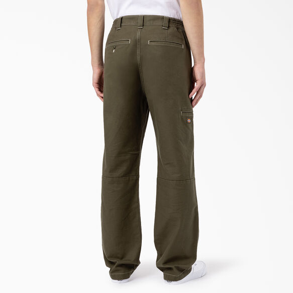 Florala Relaxed Fit Double Knee Pants - Military Green &#40;ML&#41;