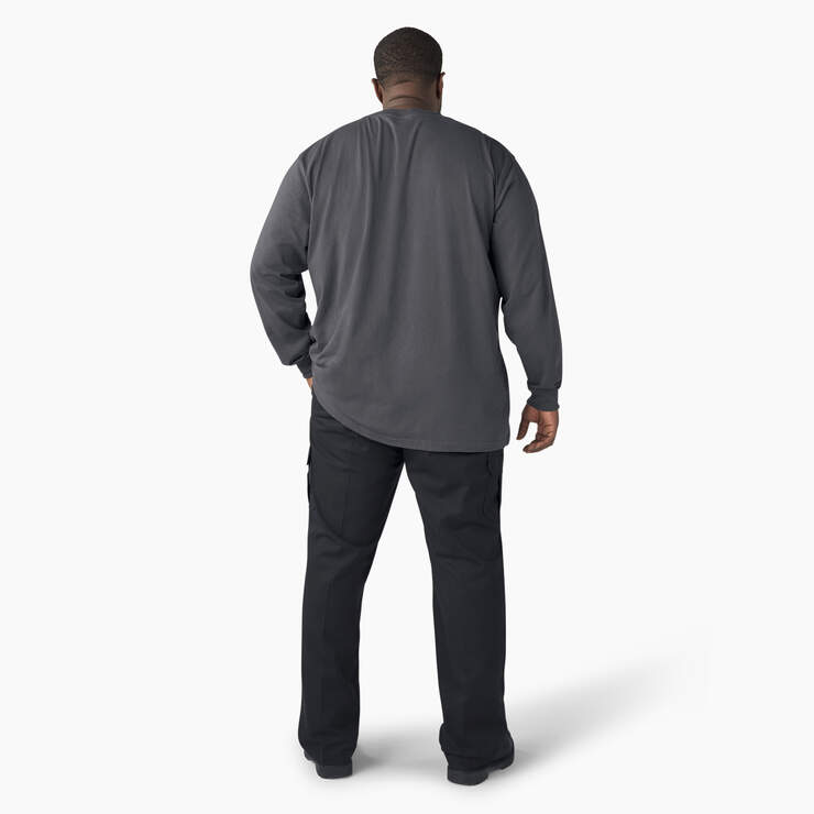 T-shirt épais à manches longues et à poche - Charcoal Gray (CH) numéro de l’image 10
