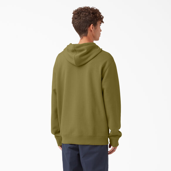 Haut &agrave; capuchon &agrave; logo en relief Dickies Skateboarding - Green Moss &#40;G2M&#41;