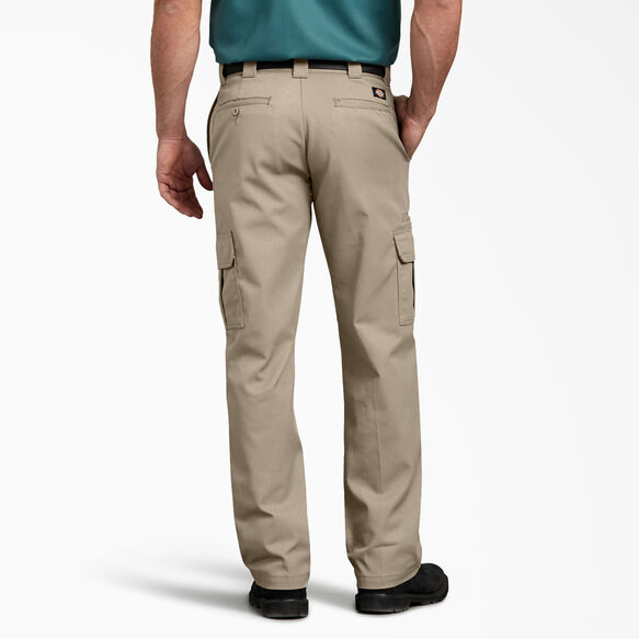 FLEX Regular Fit Straight Leg Cargo Pants - Desert Khaki &#40;DS&#41;