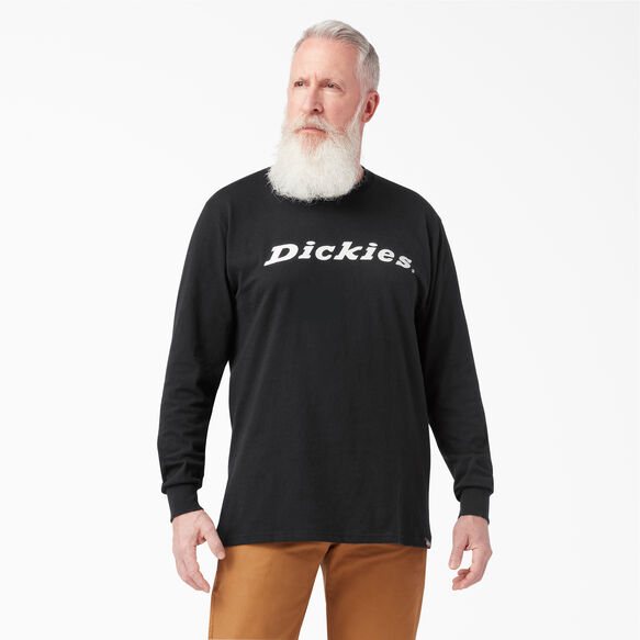 Long Sleeve Regular Fit Icon Graphic T-Shirt - Black &#40;ABK&#41;