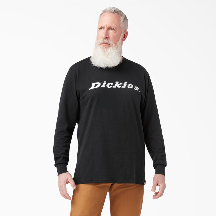 Long Sleeve Regular Fit Icon Graphic T-Shirt - Black &#40;ABK&#41;