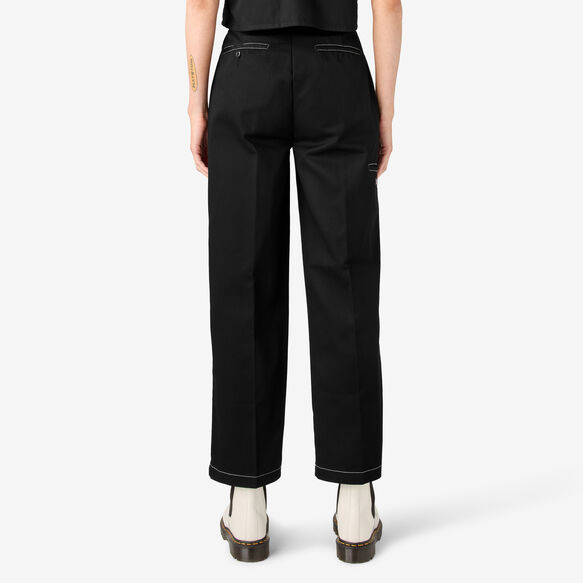 Pantalon &agrave; genoux renforc&eacute;s de coupe d&eacute;contract&eacute;e pour femmes - Black &#40;BKX&#41;