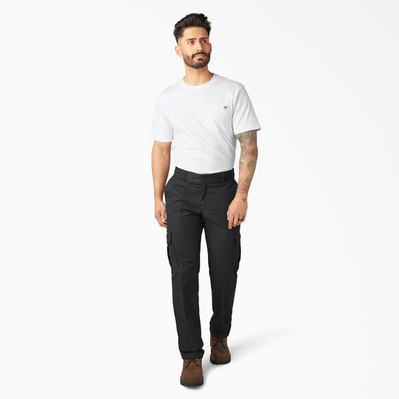 FLEX Regular Fit Cargo Pants - Black &#40;BK&#41;