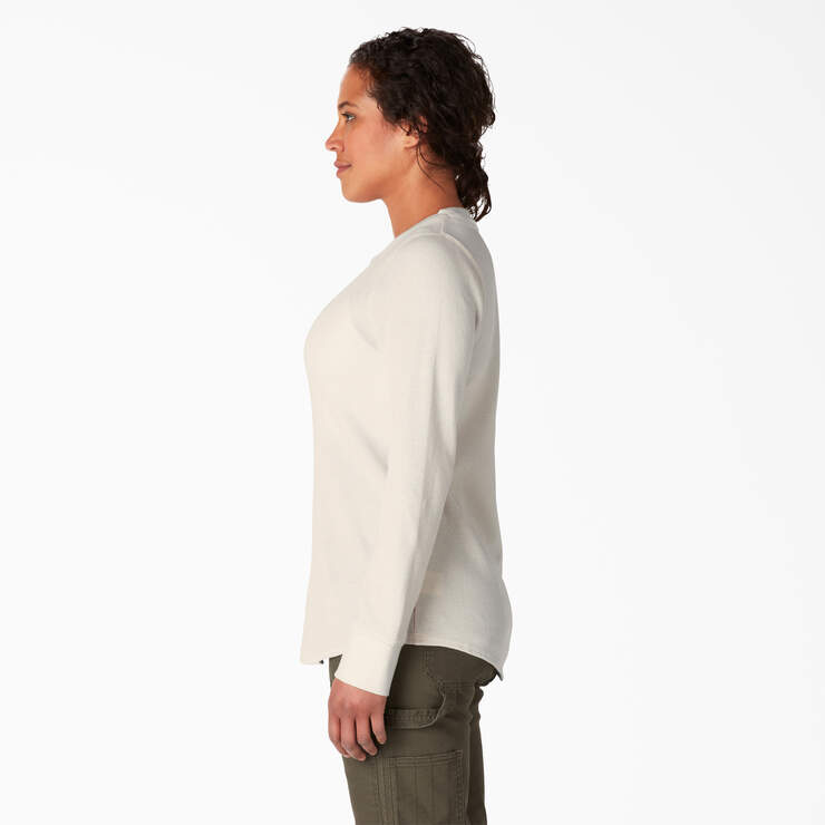 Women’s Long Sleeve Thermal Shirt - Oatmeal Heather (O2H) image number 3