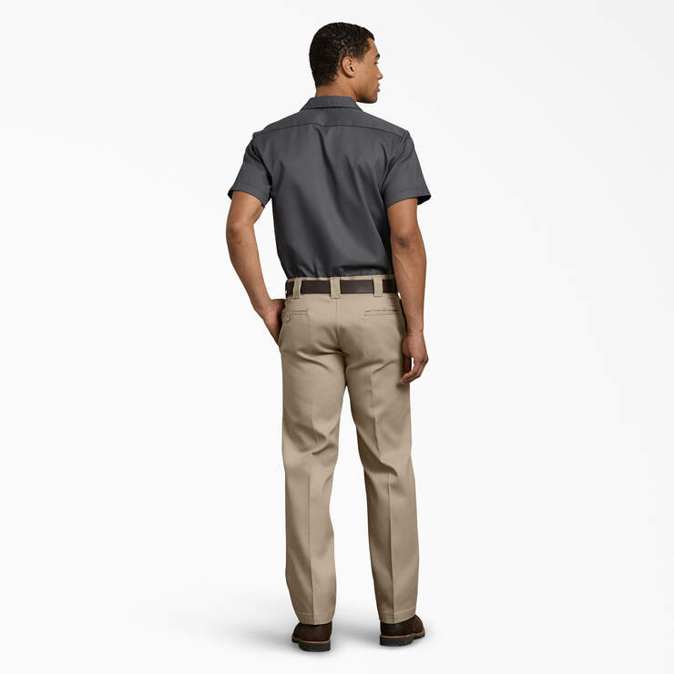 Men's 873 FLEX Slim Fit Work Pants - Desert Sand (DS) image number 4