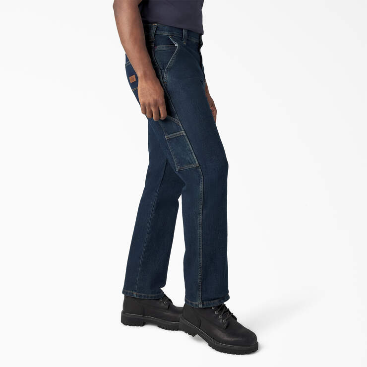 FLEX Regular Fit Carpenter Utility Jeans - Dark Denim Wash (DWI) image number 4