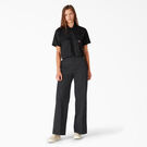 Pantalon de travail de coupe standard &agrave; jambe large pour femmes - Stonewashed Black &#40;SBK&#41;