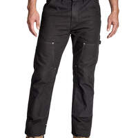 Double Front Brushed Duck Pants - Rinsed Black (RBK)