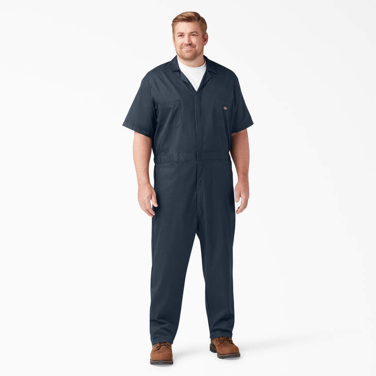 FLEX Short Sleeve Coveralls - Dark Navy (DN) image number 4