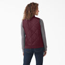 Veste sans manches piqu&eacute;e pour femmes - Burgundy &#40;BY&#41;