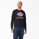 T-shirt &agrave; manches longues skateboard Dickies avec logo sur la poitrine, de coupe standard - Black &#40;KBK&#41;
