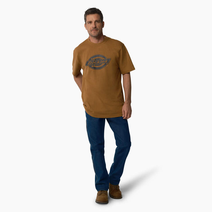 Short Sleeve Heavyweight Logo T-Shirt - Brown Duck (BD) image number 4