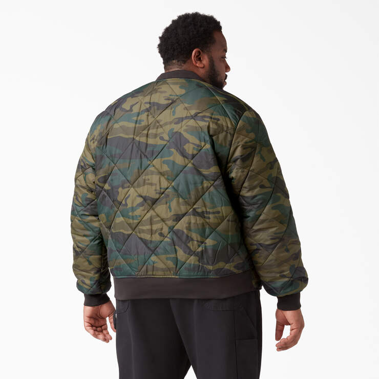 Camo Diamond Quilted Jacket - Hunter Green Camo (HRC) image number 5