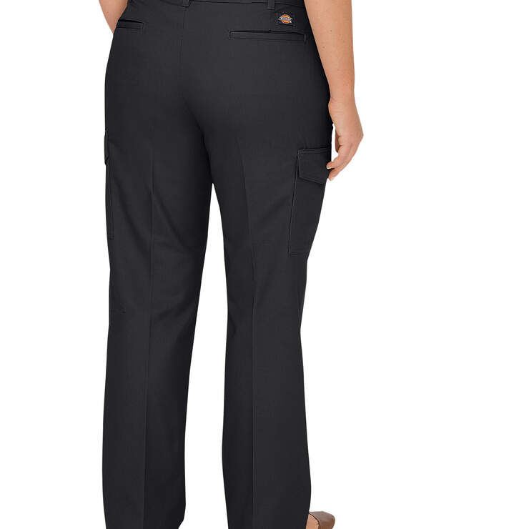 Women's Plus Relaxed Straight Server Cargo Pants - Black (BK) image number 2
